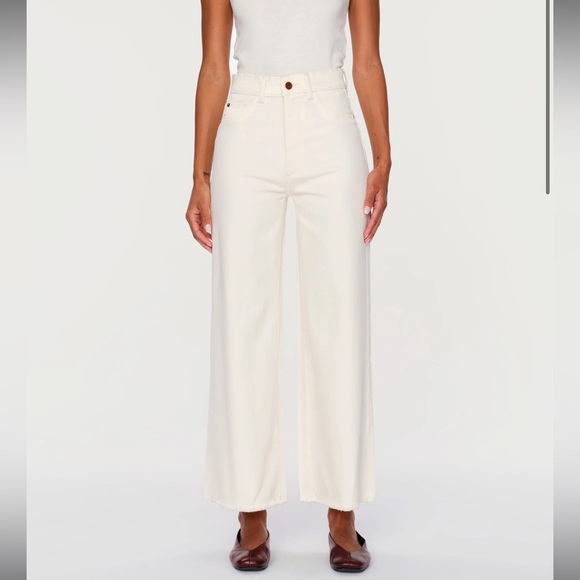 DL1961 Denim - 🤍NWT DL1961 Hepburn Wide Leg High Rise Vintage White Jeans